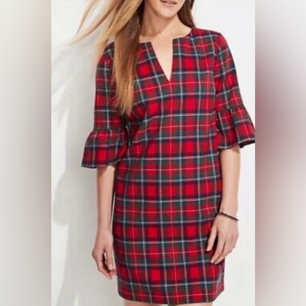 Vineyard Vines Red Plaid Dress